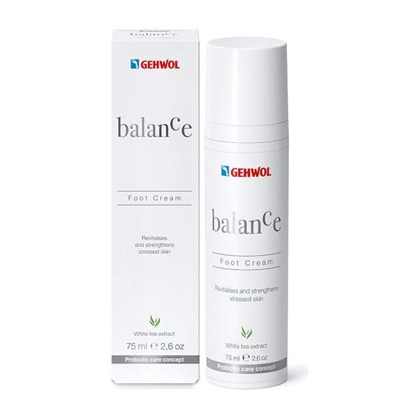 Pasteur Pharmacy Gehwol Balance Foot Cream in 2.6 oz tube, moisturizing foot care product with soothing ingredients.
