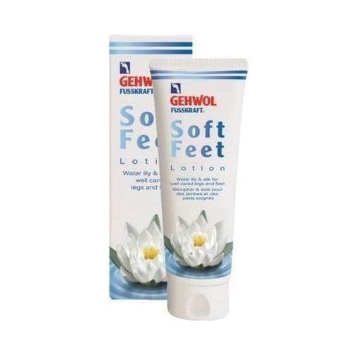 Gehwol Fusskraft Soft Feet Lotion with water lily and silk for legs and feet, 4.4 oz, moisturizing foot treatment by Pasteur Pharmacy