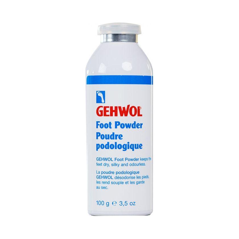 Pasteur Pharmacy Gehwol Foot Powder in 3.5 oz container, a natural foot powder for freshness and odor control.