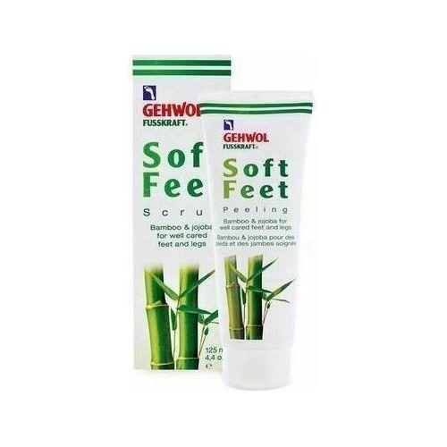 Gehwol Soft Feet Scrub by Pasteur Pharmacy with bamboo and jojoba for gentle peeling and smoothing of feet in 4.4oz jar