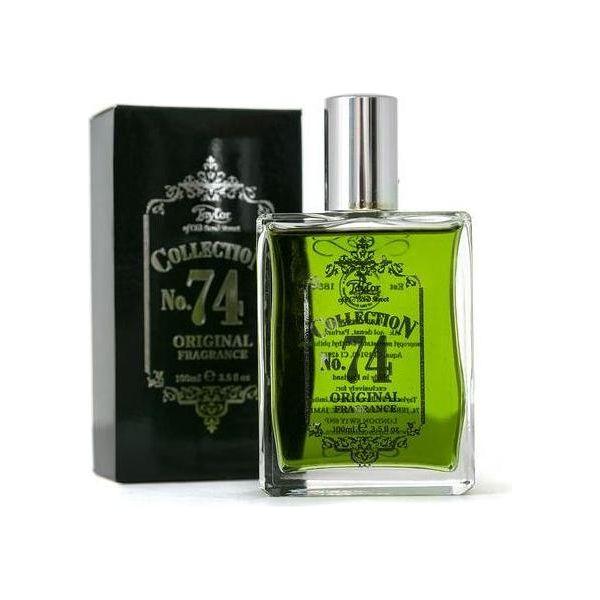 Taylor of Old Bond Street Collection No.74 Original Fragrance 100ml bottle, elegant glass container with a classic label.