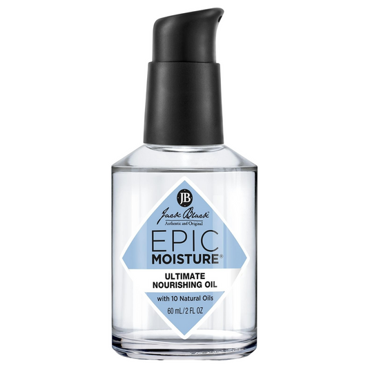 Jack Black Epic Moisture Nourishing Fragrance Oil in 2 oz bottle, natural oil with nourishing properties, from Pasteur Pharmacy.