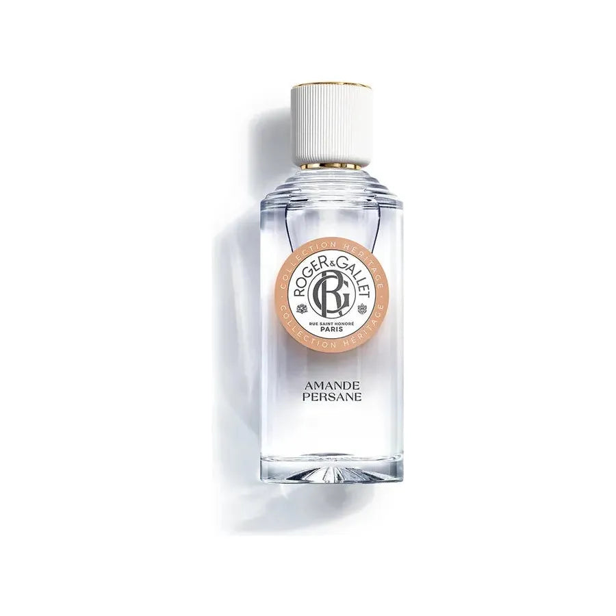 Roger & Gallet Amande Persane Wellbeing Fragrant Water 100ml, elegant bottle with a soft, almond-inspired scent.
