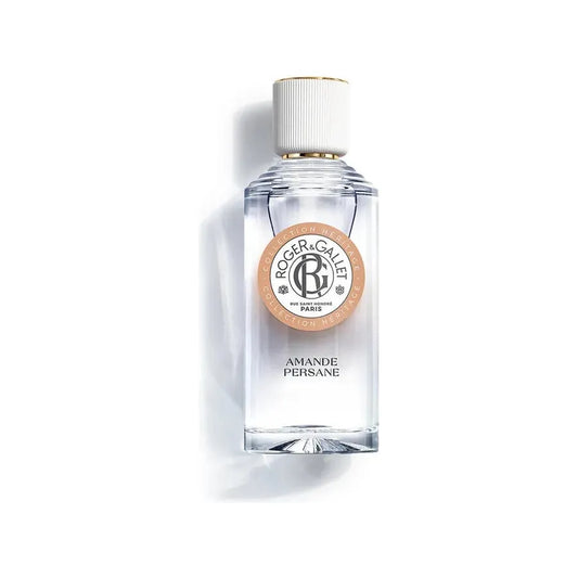 Roger & Gallet Amande Persane Wellbeing Fragrant Water 100ml, elegant bottle with a soft, almond-inspired scent.