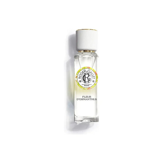 Roger & Gallet Fleur d'Osmanthus Wellbeing Fragrant Water 30ml, elegant fragrance bottle with floral Osmanthus scent.