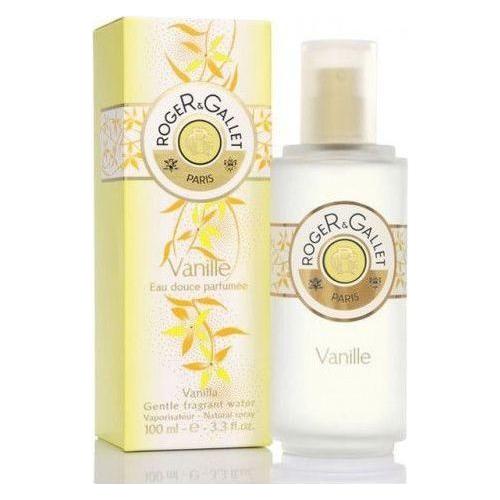 Roger & Gallet Vanilla Fragrant Water Spray 3.3 oz, a gentle floral and vanilla-scented fragrance in a spray bottle.