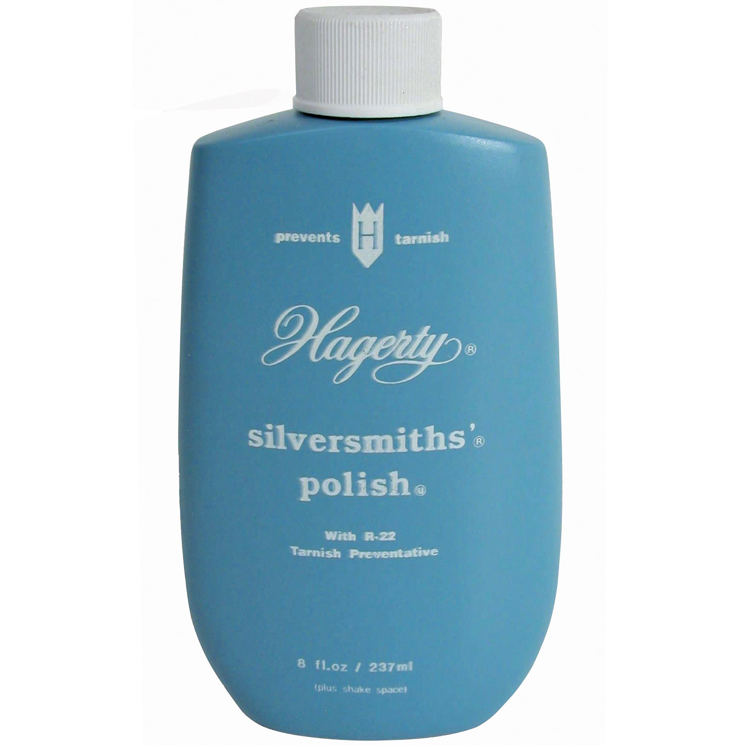 Hagerty 8 oz. silver polish from Pasteur Pharmacy, no scent, tarnish preventive for furniture and silver care.