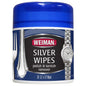 Weiman Silver Polish and Tarnish Remover Wipes in a 20-count pack, used for cleaning and polishing silverware and jewelry.