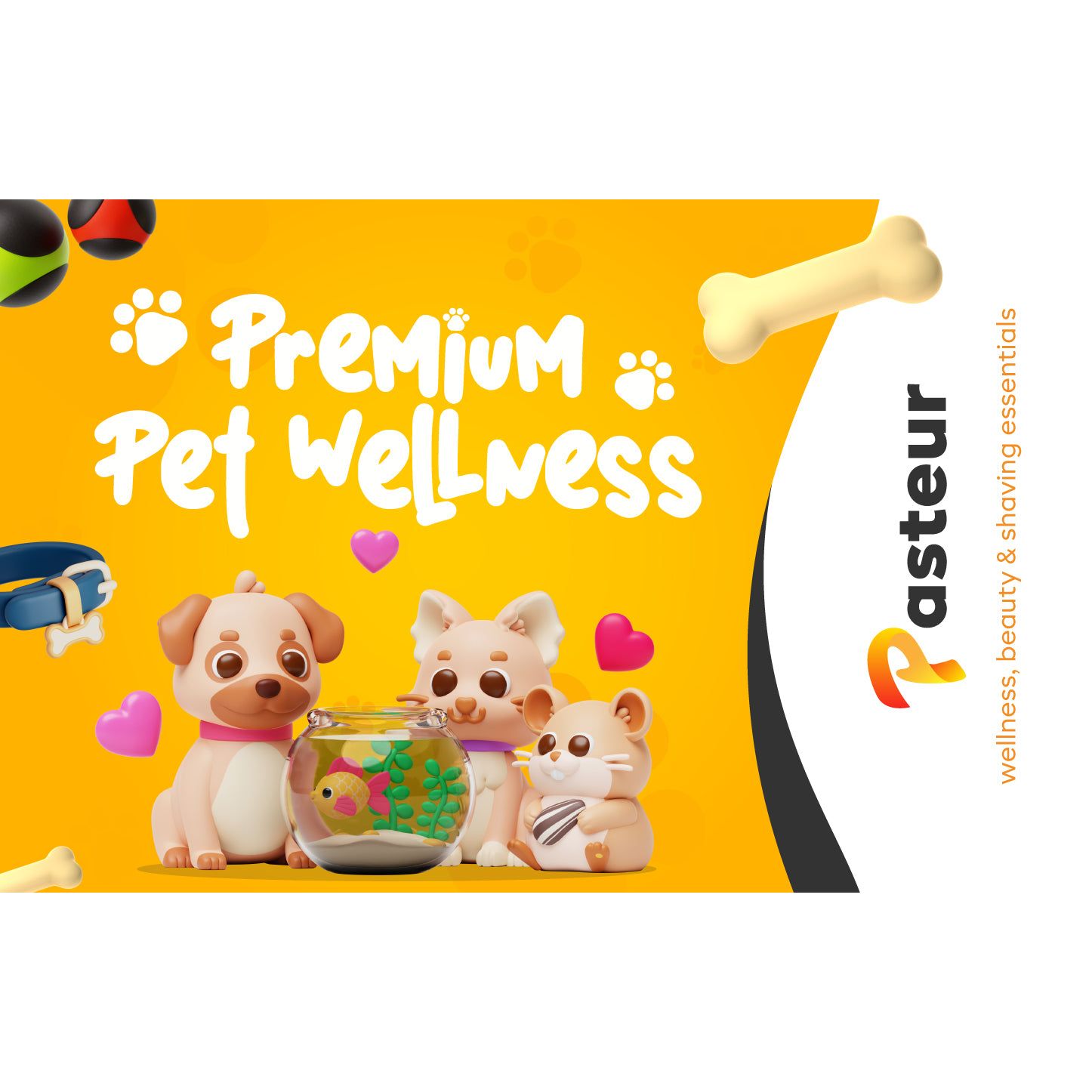 Pasteur Pharmacy Premium Pet Wellness E-Gift Card, a gift card with a sleek design for pet health and wellness.