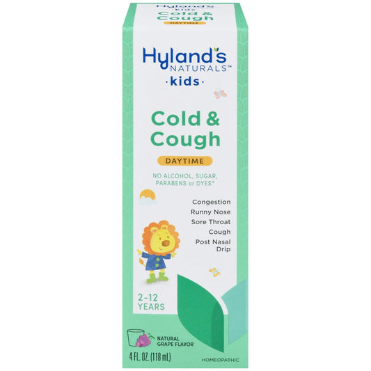 Grapes in a bunch, representing the flavor of Hyland's Naturals Kids Daytime Grape Cold & Cough syrup, 4 fl oz.