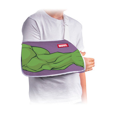 DonJoy Youth Arm Sling Hulk by Pasteur Pharmacy, a supportive sling designed for young users with a sturdy, adjustable strap.