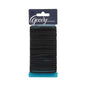 Black Goody Slide Proof Elastics, 4mm, durable hair accessories by Pasteur Pharmacy, shown in close-up on a white background.