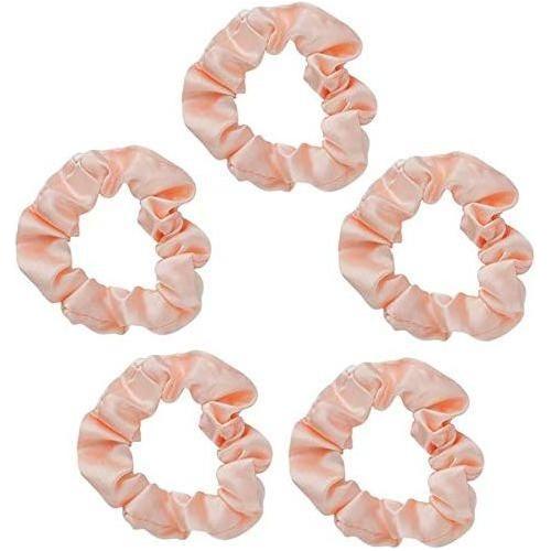 Kitsch Satin Scrunchies by Pasteur Pharmacy, soft silky hair accessories in neutral colors, ideal for gentle hair styling
