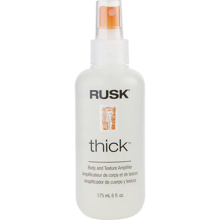 Rusk Sensories Thick Body and Texture Amplifier in 6 oz bottle, hair amplifier for adding volume and texture to hair.
