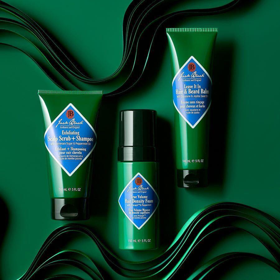 Jack Black Leave It In Hair & Beard Balm in 5 oz jar, natural styling and conditioning for hair and beard, from Pasteur Pharmacy.