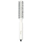 Champion Italian nylon round bristle hair brush with wooden handle for styling and smoothing hair.