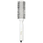 Champion Italian nylon round bristle hair brush with wooden handle, designed for detangling and styling hair.