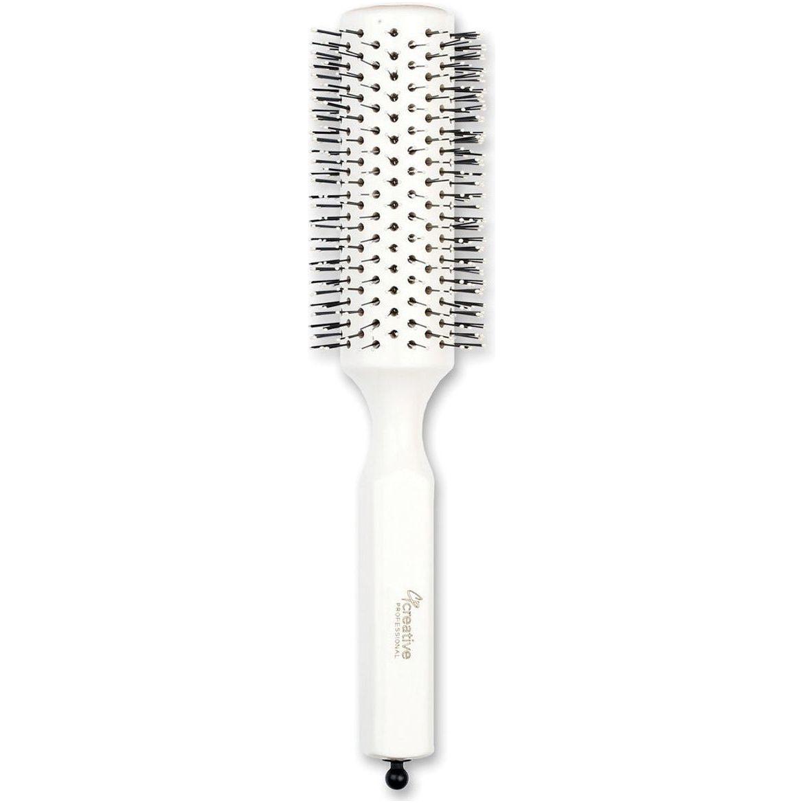 Champion Italian nylon round bristle hair brush by Pasteur Pharmacy with natural bristles for styling and detangling hair.