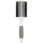 Ceramic barrel round boar bristle hair brush for thick hair by Pasteur Pharmacy, showcasing the brush's round shape and natural bristles