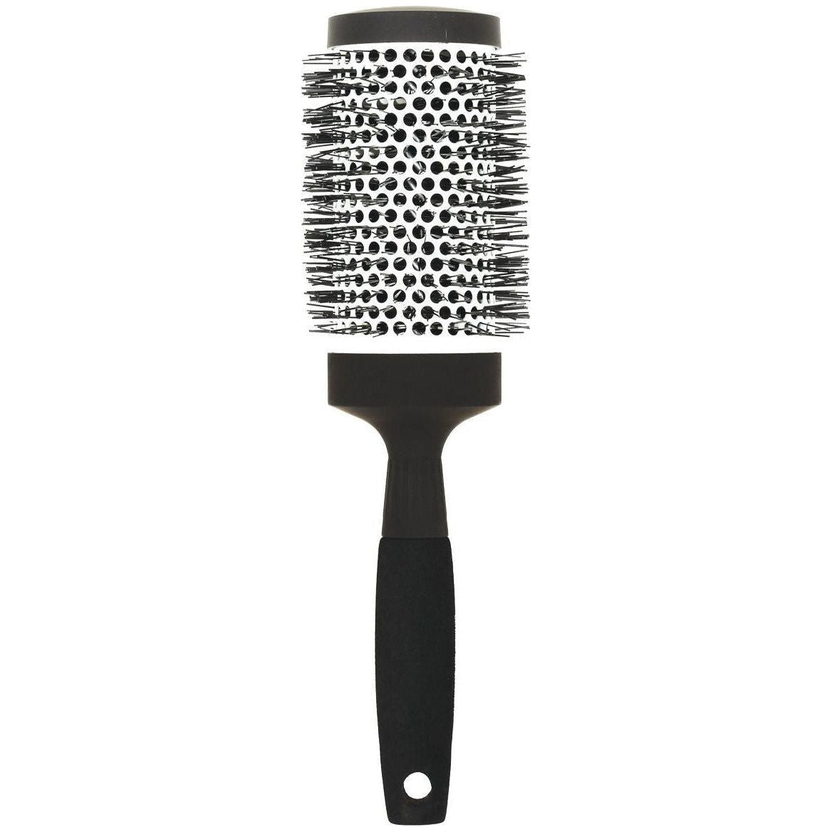 Ultra lightweight ceramic ion hair brush by Pasteur Pharmacy, showcasing the sleek black design and bristle details.