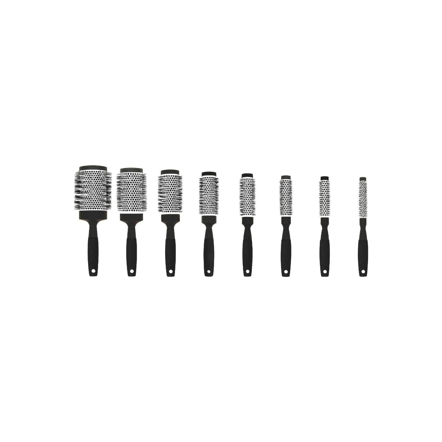 Ultra lightweight ceramic ion hair brush by Pasteur Pharmacy, shown with sleek design and ergonomic handle for easy styling.