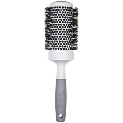 Pasteur Pharmacy Pro Ultra Ceramic Thermal Round Hair Brush with wooden handle and ceramic bristles for styling and volume.