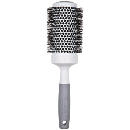 Pro Ultra Ceramic Thermal Round Hair Brush by Pasteur Pharmacy with ceramic barrel and bristles for styling and curling hair.