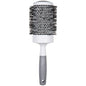 Pro Ultra Ceramic Thermal Round Hair Brush by Pasteur Pharmacy with a round wooden handle and ceramic bristles for styling.