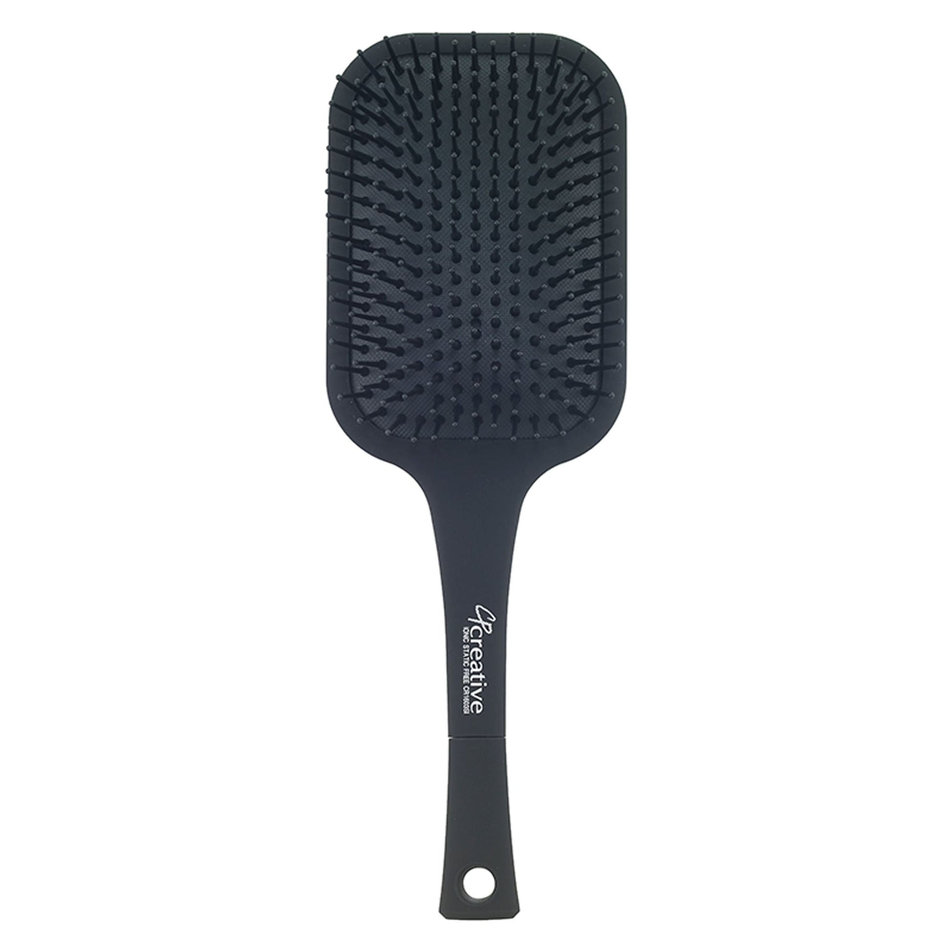 Pasteur Pharmacy static-free paddle nylon hair brush with nylon pins, designed for gentle detangling and smooth styling.