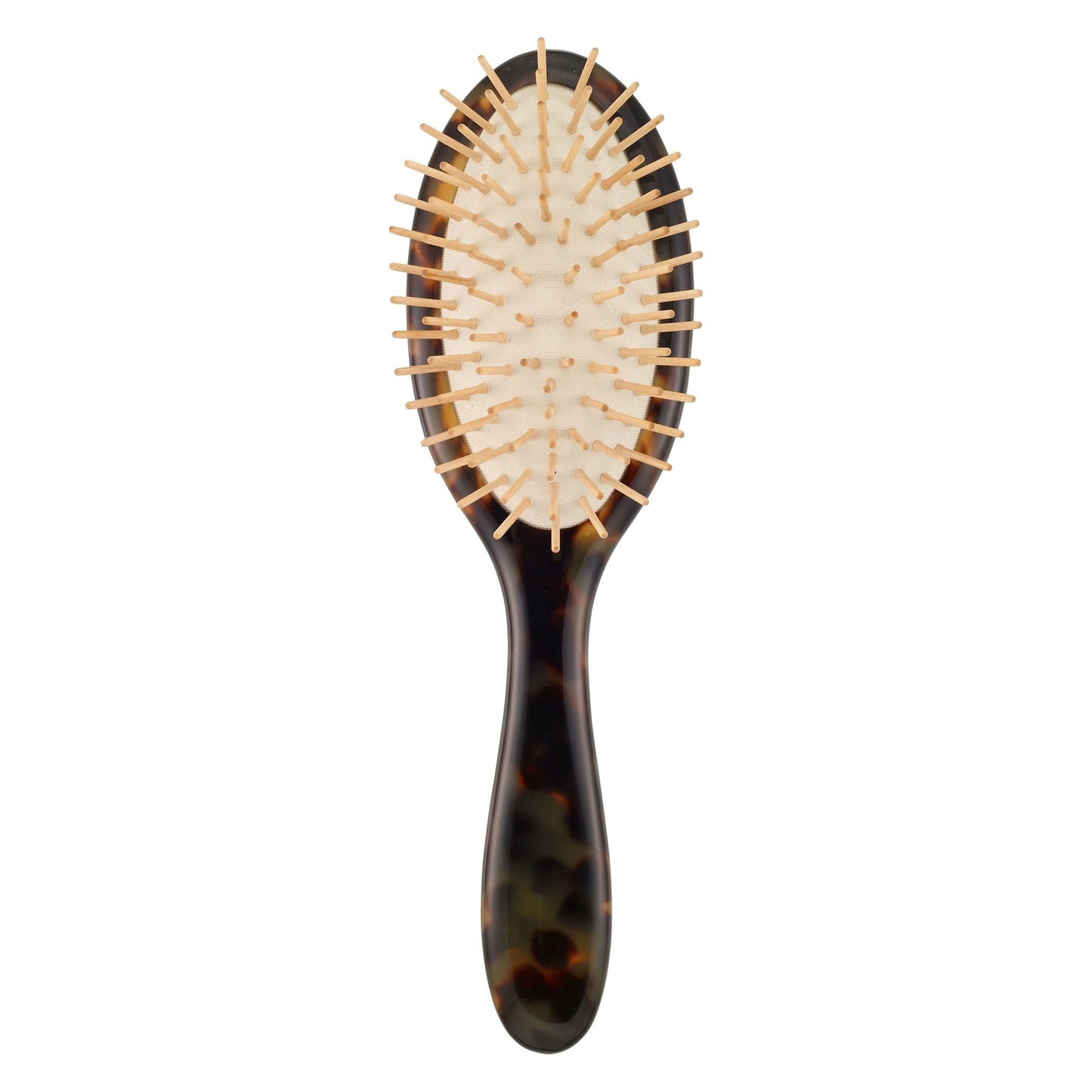Hand-crafted Italian paddle hair brush from Pasteur Pharmacy with natural wood finish and wide bristle surface.