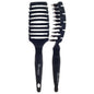 Black Flexvent XL mixed bristle hair brush by Pasteur Pharmacy with ergonomic handle and densely packed bristles for gentle styling.