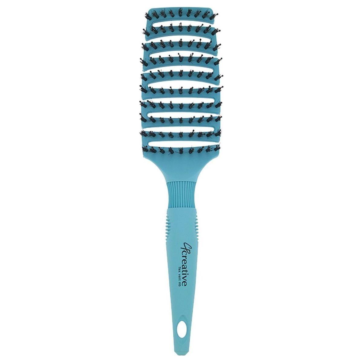 Black Flexvent XL mixed bristle hair brush from Pasteur Pharmacy, with a sturdy handle and dense bristle design.
