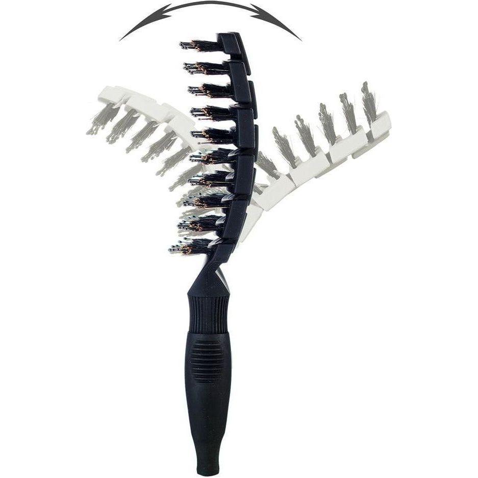 Blue The Flex Brush XL mixed bristle hair brush by Pasteur Pharmacy, designed for gentle detangling and styling.
