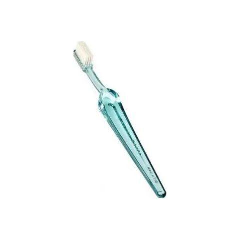 Acca Kappa Original Design medium nylon hair brush in green with natural wooden handle for gentle detangling and styling.