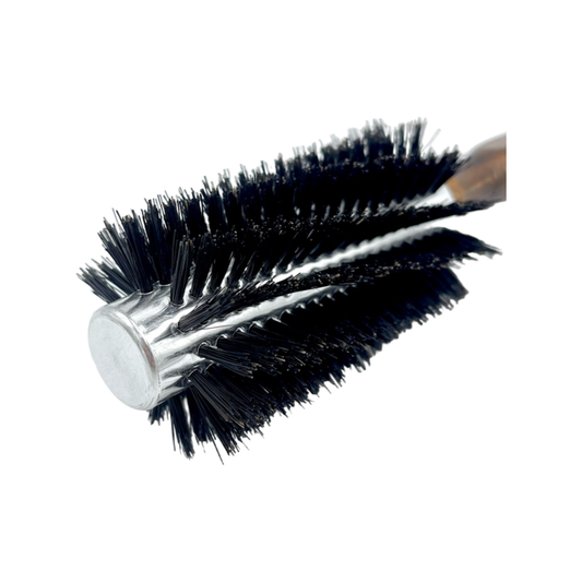 Dural Beech wood quick-styler hair brush with boar bristles, 12-row design for smooth styling, by Pasteur Pharmacy.