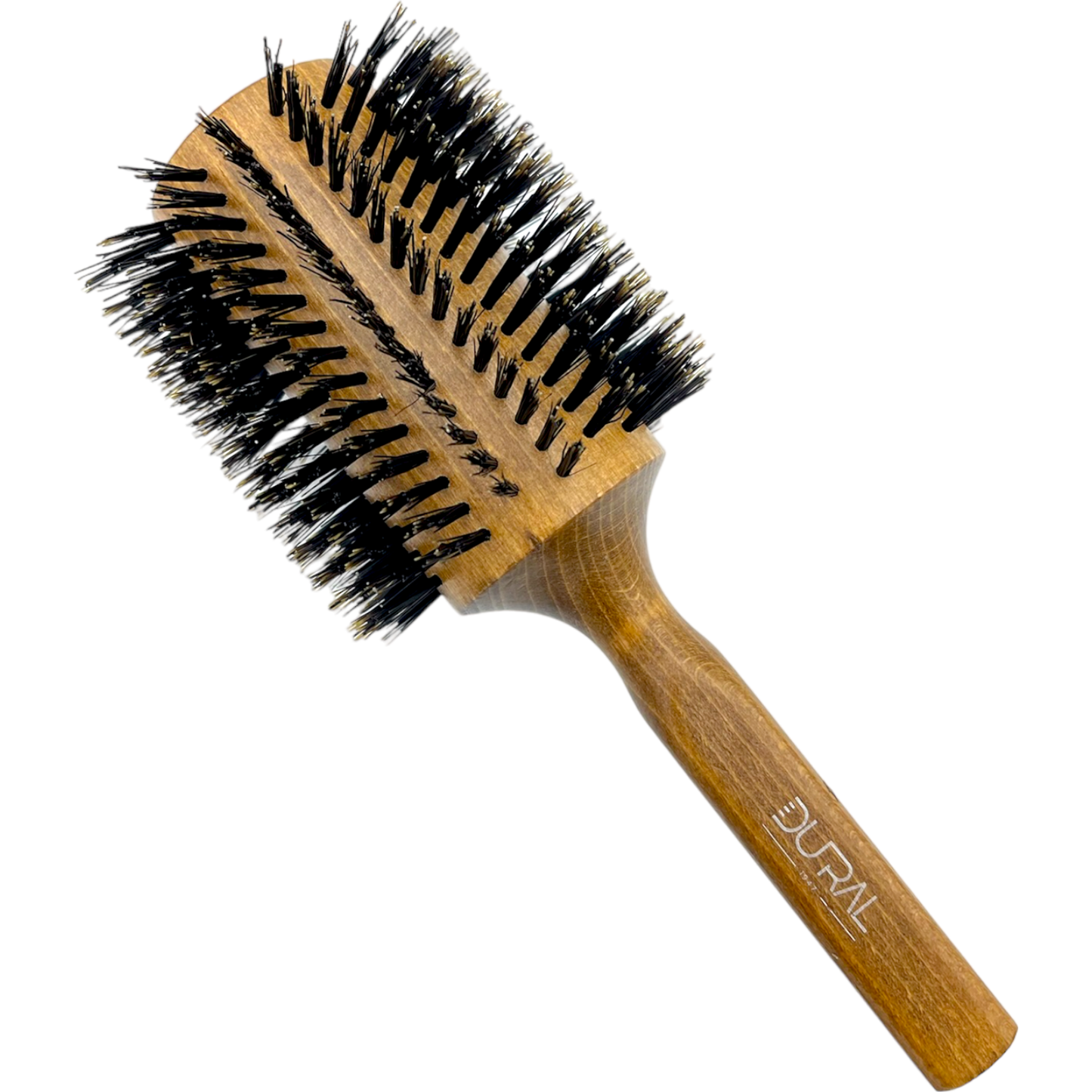 Dural Beech wood Round-Styler hair brush with boral bristles, 18 rows, designed for styling and volume.