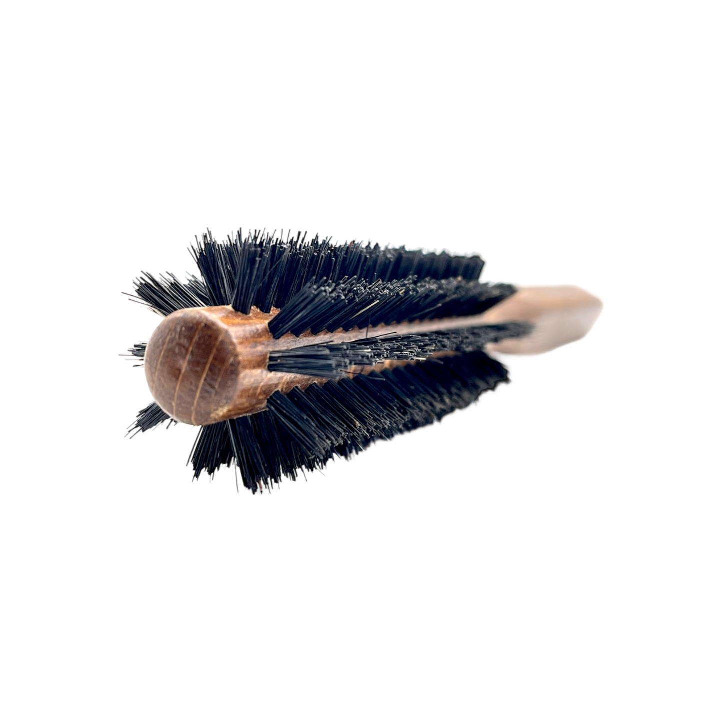 Dural Hair Brush with 10 rows, wooden handle, pure wild boar bristles for gentle, effective hair grooming.