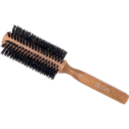 Dural Hair Brush by Pasteur Pharmacy with 14 rows, wooden handle, pure wild boar bristles for gentle hair styling.
