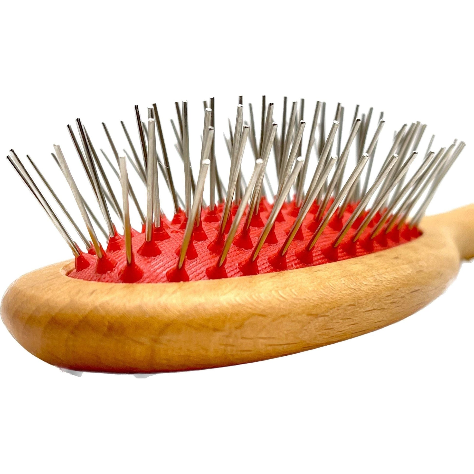 Dural hair brush by Pasteur Pharmacy with beech wood handle and steel pins without ball tips for gentle detangling.