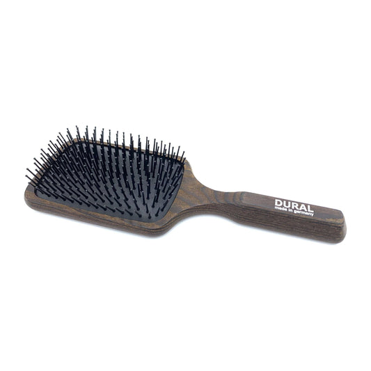 Dural Paddle Hair Brush by Pasteur Pharmacy with thermo ash wood handle and wide bristles for detangling hair.