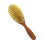 Dural Pear Wood hair brush by Pasteur Pharmacy with light natural bristles and 10-row design for gentle hair detangling.