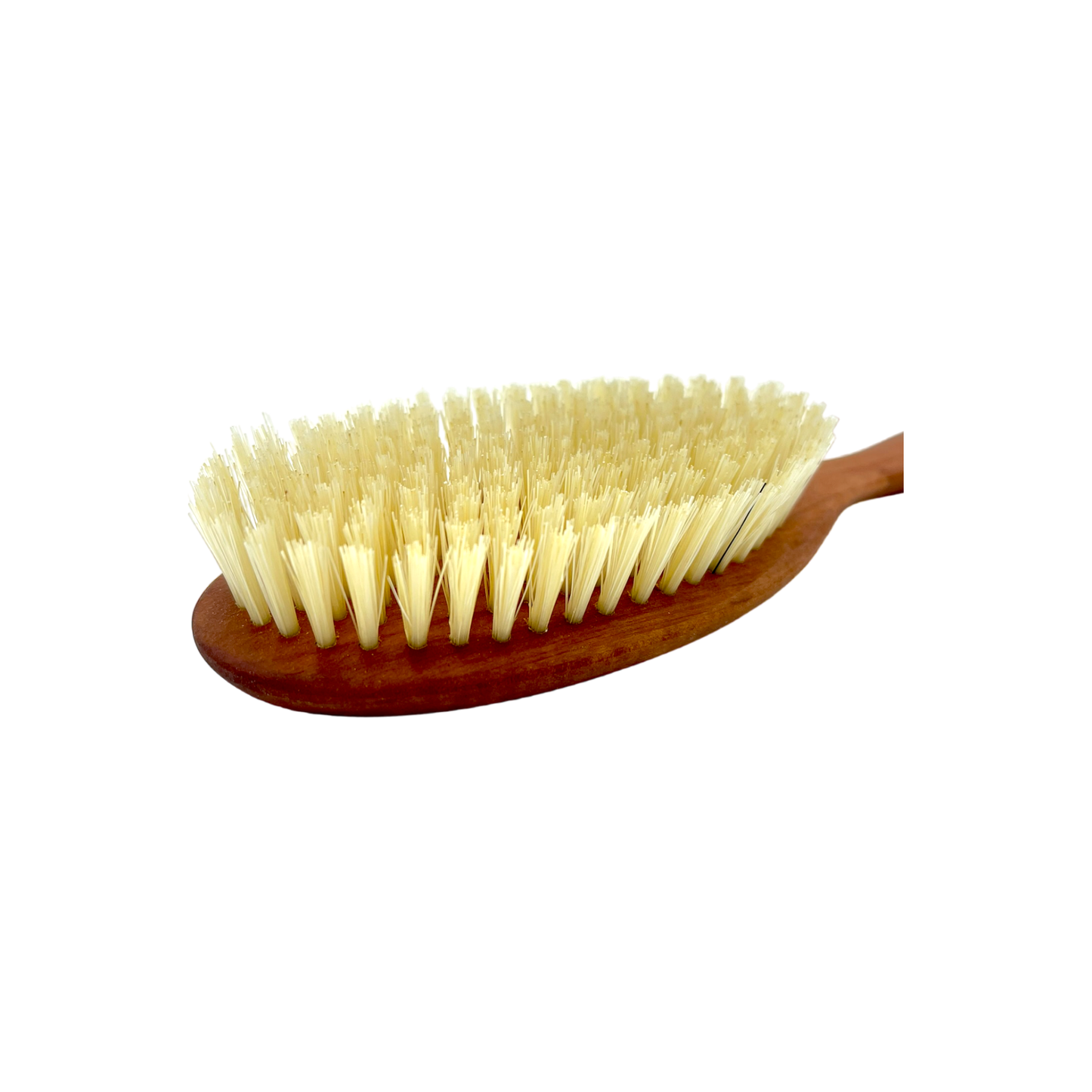 Dural Pear Wood hair brush with 10 rows and light natural bristles, ideal for gentle detangling and styling.
