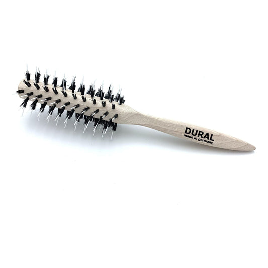 Pasteur Pharmacy Dural Pin Styler hair brush with boar bristles, white nylon pins, and beech wood handle for styling and hair care.