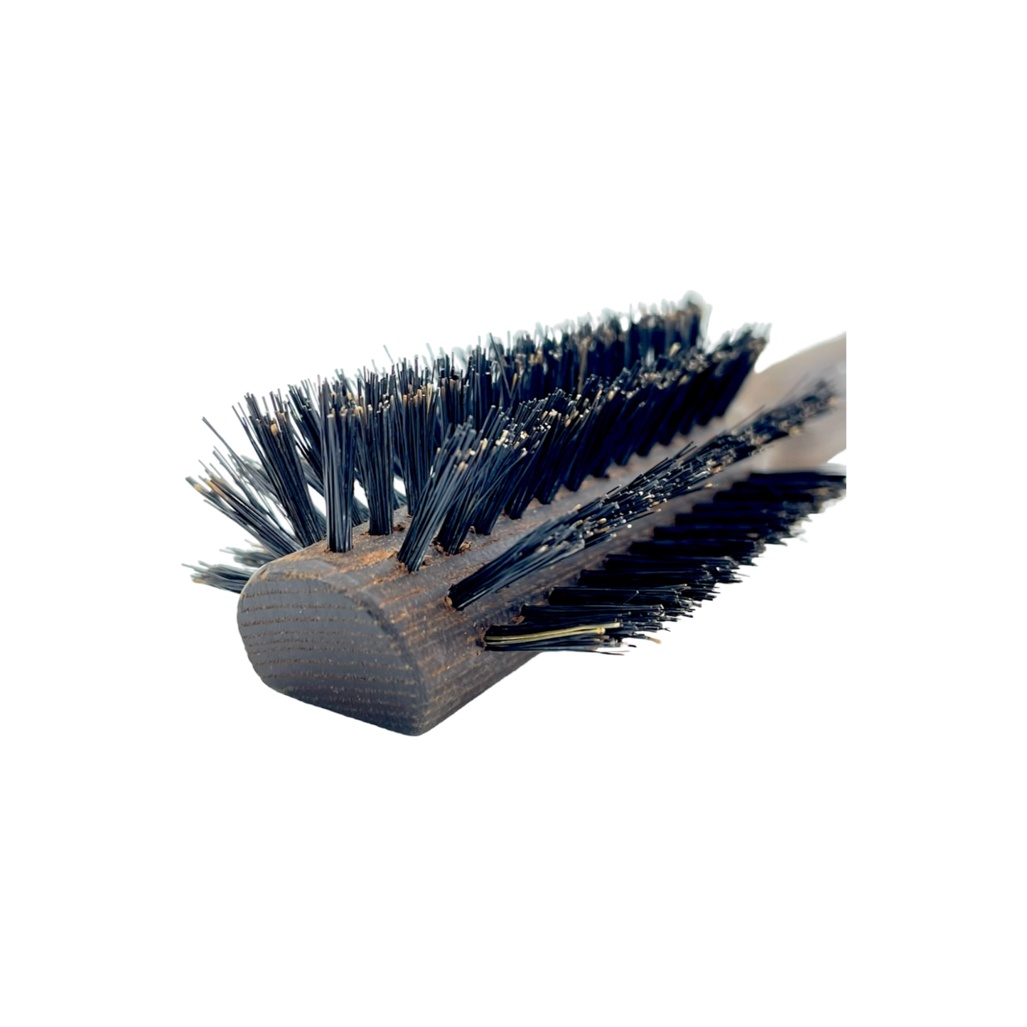 Dural Thermo ash wood half-round hair brush with boar bristles, Pasteur Pharmacy, 8 rows for styling and detangling hair.