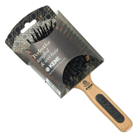Kent NS19 / PF19 Air Hedz Cushion Paddle Hair Brush by Pasteur Pharmacy for detangling and smoothing hair.