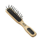 Kent PF21 Micro-Phine pocket-sized hair brush with narrow quilled pure beechwood for detangling and taming hair.