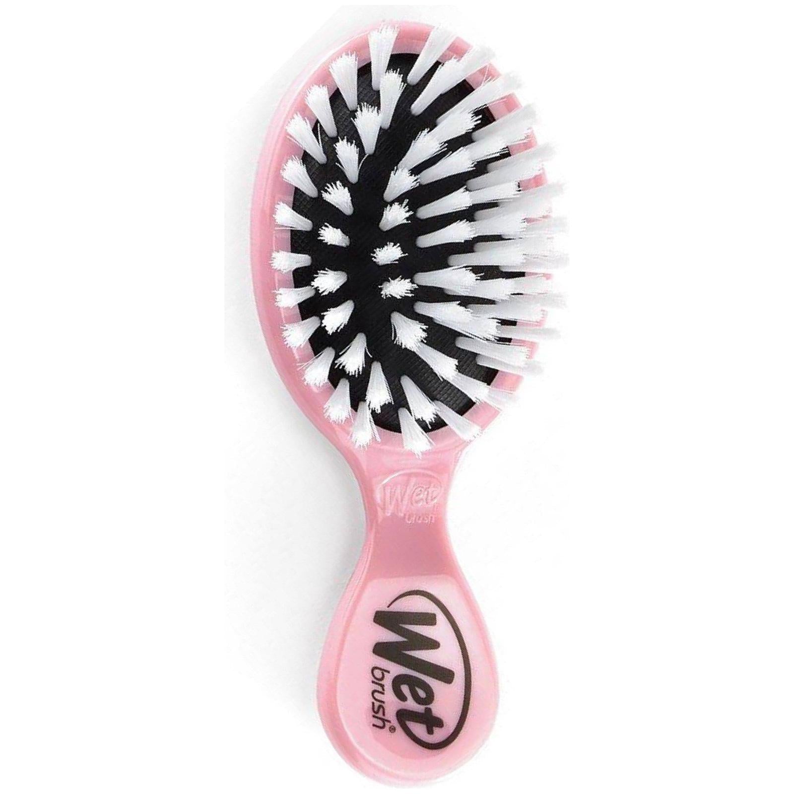 Pink Wet Brush Detangle hairbrush for babies, gentle and effective for detangling fine or delicate hair.