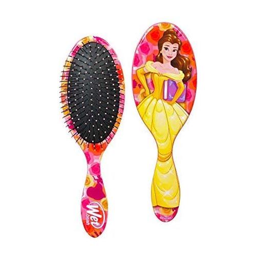 Wet Brush Disney's Beauty and the Beast Belle hair brush with colorful bristles and character illustration, designed for detangling hair.
