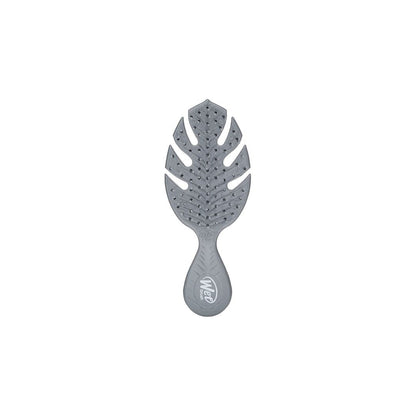 Mini grey Wet Brush Go Green Detangler hair brush by Pasteur Pharmacy, 2 oz, designed for gentle detangling and hair care.