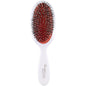 Pasteur Pharmacy Classic Signature White Paddle Hair Brush with boar bristles, designed for gentle, effective hair styling.